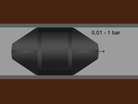 Пневматическое заглущающее перекрытие LAMPE тип 1-400, применение Пневматическое заглущающее перекрытие LAMPE тип 1-400, применение