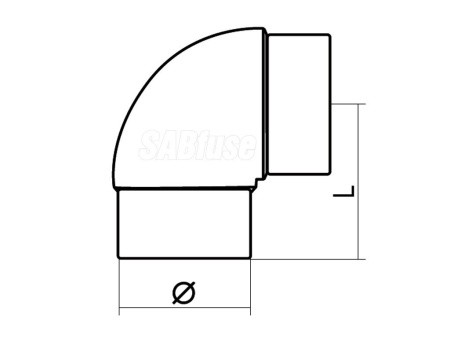 ОТВОД ЛИТОЙ 90° PE100 PN16 D25 ОТВОД ЛИТОЙ 90° PE100 PN16 D25